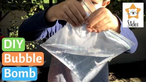How to Make a Bubble Bomb with Baking Soda and Vinegar