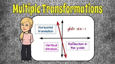 How to Graph and Describe Multiple Transformations of Linear Function