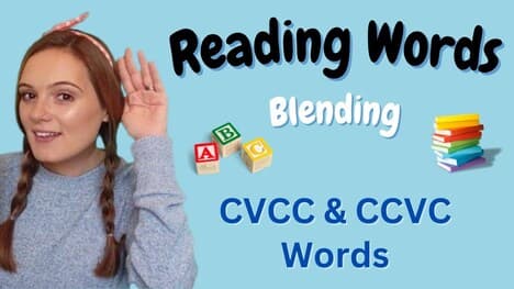 Learn to Read - CVCC and CCVC Words - Blending Practice