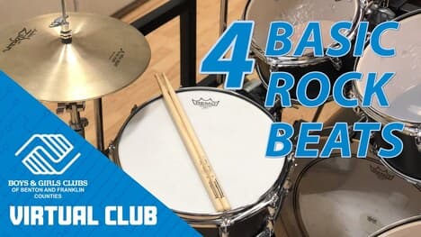 How To Play 4 Basic Drum Set Rock Beats