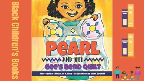 Pearl and Her Gee's Bend Quilt by Tangular Irby