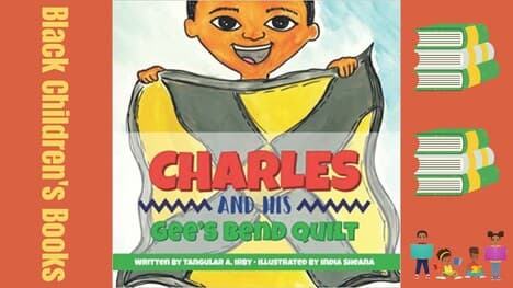 Charles and his Gee's Bend Quilt by Tangular A. Irby