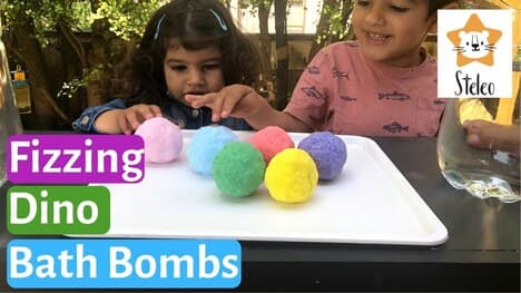 How to Make Hatching Egg Fizzing Dinosaur Bath Bombs