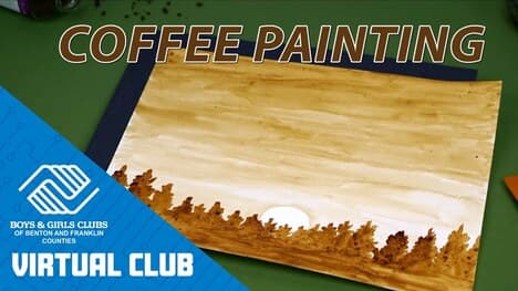 Instant Coffee Art Project: How To Create A Landscape Painting