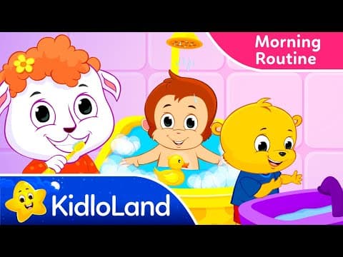 Morning Routine Song for Kids - Tooth Brush Song - Bath Time Song - Healthy Habits Song