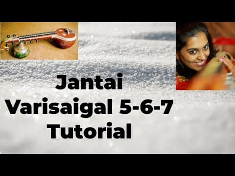 50 Jantai varisai part III - 5/6/7 | veena tutorial | #ranjanisnotes | Learn basics of Veena