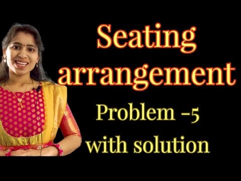 Seating arrangement Problem || reasoning Telugu || Sitting arrangement || Reasoning Tips Telugu