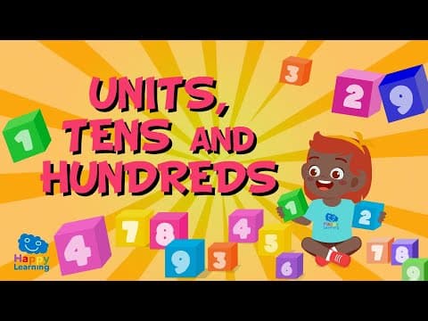 UNITS, TENS AND HUNDREDS | Educational Videos for Kids