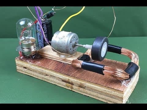 100% Free energy self running machine generator using dc motor  - Science New experiment