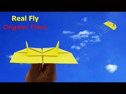 How To Make an Origami Airplane Out of Folded Paper