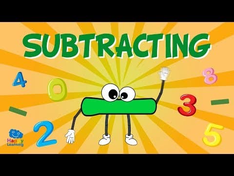 Subtracting: Easy Peasy simple and remainder subtraction | Educational Videos for Kids