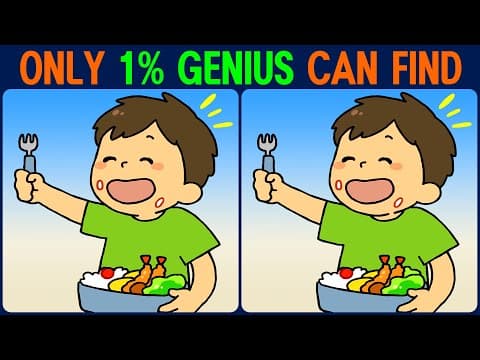 【Find the Difference】 99% of people can't find all the differences!