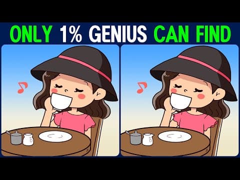 Brain exercise quiz! Find the difference between! │ For brain health!