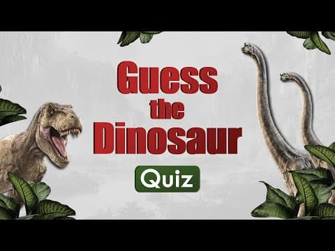 Guess the Dinosaur Quiz for Kids! Fun Clues, Amazing Animations, and Dino Facts for Kids!