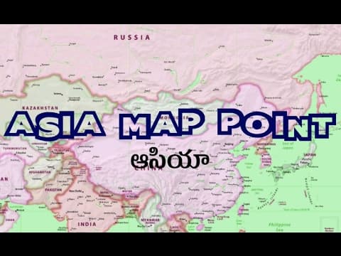 Asia Map Point Telugu
