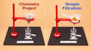 chemistry project - simple filtration working model 3d science project - diy