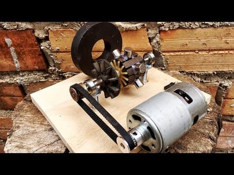 New Electrical Free Energy Generator Working 100% Self Running By DC Motor 775