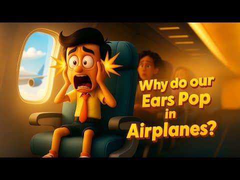 Why do our Ears Pop in Airplanes? | #aumsum #kids #education #science