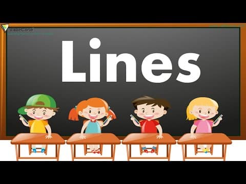 Learn about lines l Different types of lines for kids