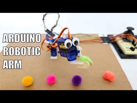 Popsicle Stick Robotic Arm with Arduino | Science Project