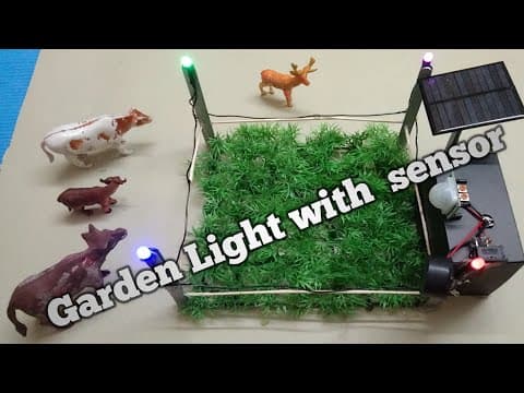 How To Make Garden Light And Sound System With Sensor | Animal Scaring System With Light And Sound