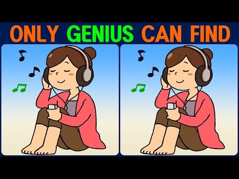 Brain exercise quiz! Find the difference │ Exhilarating concentration time!