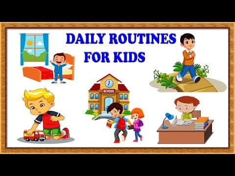 Kids Vocabulary For Kids-Daily Routines For Kids-Kids Daily Activities