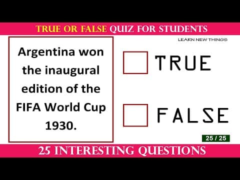True or False Quiz Questions For Students | General Knowledge | 25 Important Questions | GK