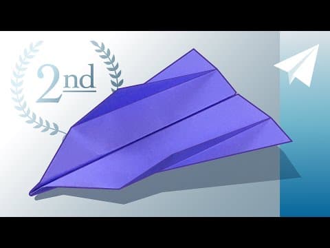 Paper airplane competition finalist - easy to fold! how to make artemis designed by paper base