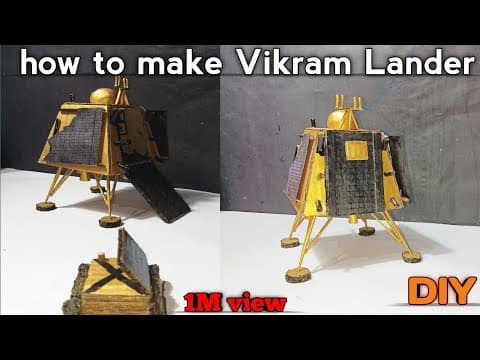 how to make Chandrayaan 3 | DIY Vikram Lander | #Chandrayaan #ISRO