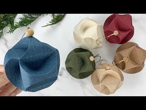 Christmas Crafts｜DIY Christmas Orb Decoration｜Triskele Paper Balls Tutorial - YouTube
