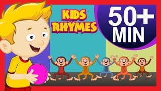 Five Little Monkeys Nursery Rhymes and More | Nursery Rhymes Playlist For Children