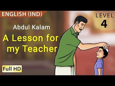 Abdul Kalam A Lesson for my Teacher Learn English  - Story for Children BookBoxcom