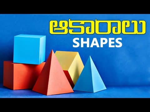 ఆకారాలు - Shapes | Names of Shapes | Shapes for Kids | Pre School Kids Videos