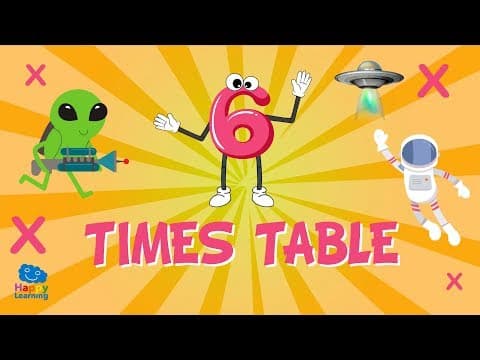 6 Times Table Song: Easy Peasy Maths | Educational Videos for Kids