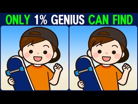 Brain exercise quiz! Find the difference │ Relaxing concentration time!