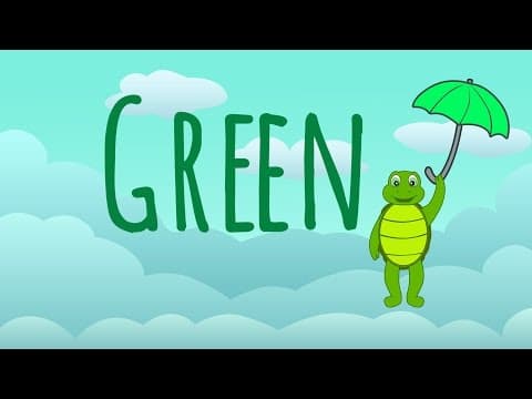The color green song – learn colors songs the green song preschool toddlers by 123 abc tv