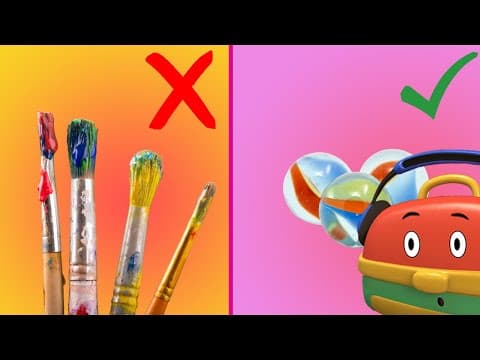 Craft Time: Marble Paintings | Crafts for Kids | Educational Videos for Toddlers | Making Art
