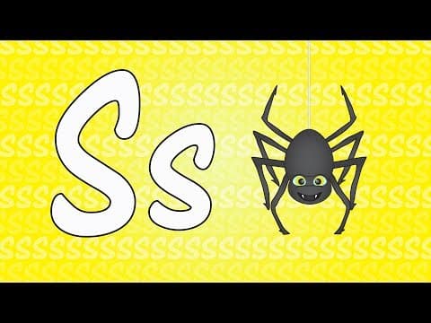 Letter s song for kids - words that start with s - animals that start with s