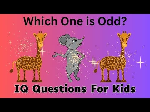 IQ Questions For Kids With Answers | Educational Video | Quiz Questions Part 24