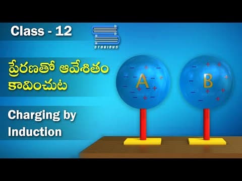 ప్రేరణతో ఆవేశితం కావించుట - Charging By Induction | Physics Telugu