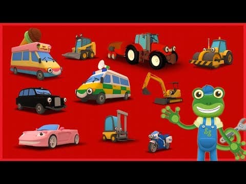 Small truck counting with gecko's garage - learn to count 1 - 10 - learn with gecko