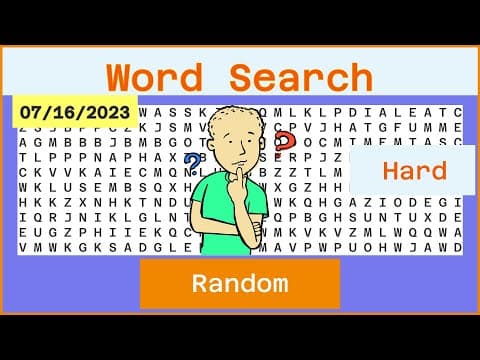 Word Search - Challenge  Ep588