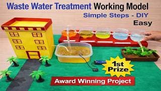 waste water treatment plant working model | inspire science project | DIY | bestoutofwaste