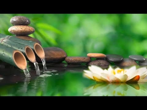[BGM music] Relaxing music with the sound of nature Bamboo fountain improve the mind