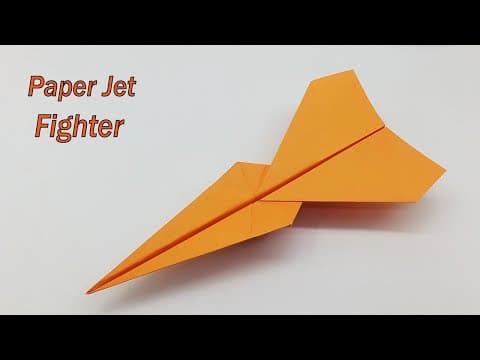 How To Make an Fighter Paper Jet Airplane ️ Easy Paper Airplane That Fly Far