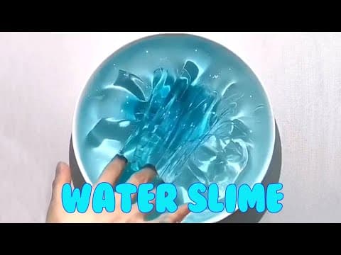 ASMR WATER SLIME RECIPE How to make Water Jiggly Slime at Home