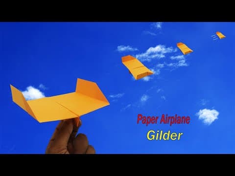 Paper Planes ️ How To Make a Gilder Paper Plane That Flies a Lot