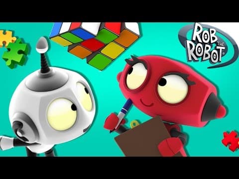 Learn Solving Puzzles | Preschool Learning Videos | Rob The Robot