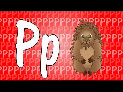 Letter p song for kids - words that start with p - animals that start with p